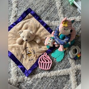 Plush Bear and bear Toy Set for Kids also teether
